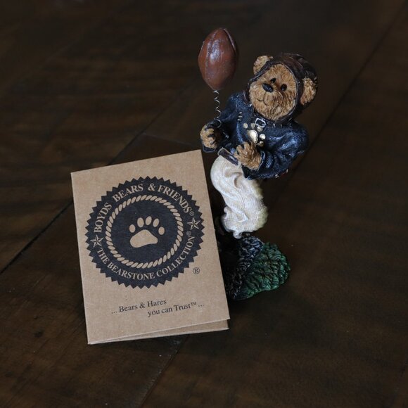 Boyds Bears Collectible Vinny Catch 'Em All Football Figurine - Picture 6 of 16